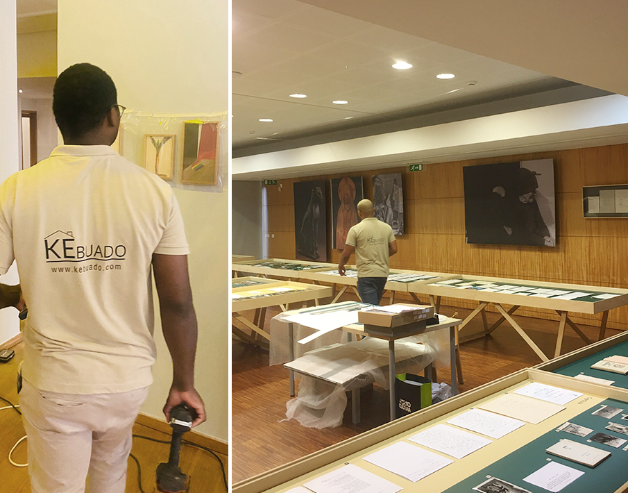 Montagem de exposições Porto